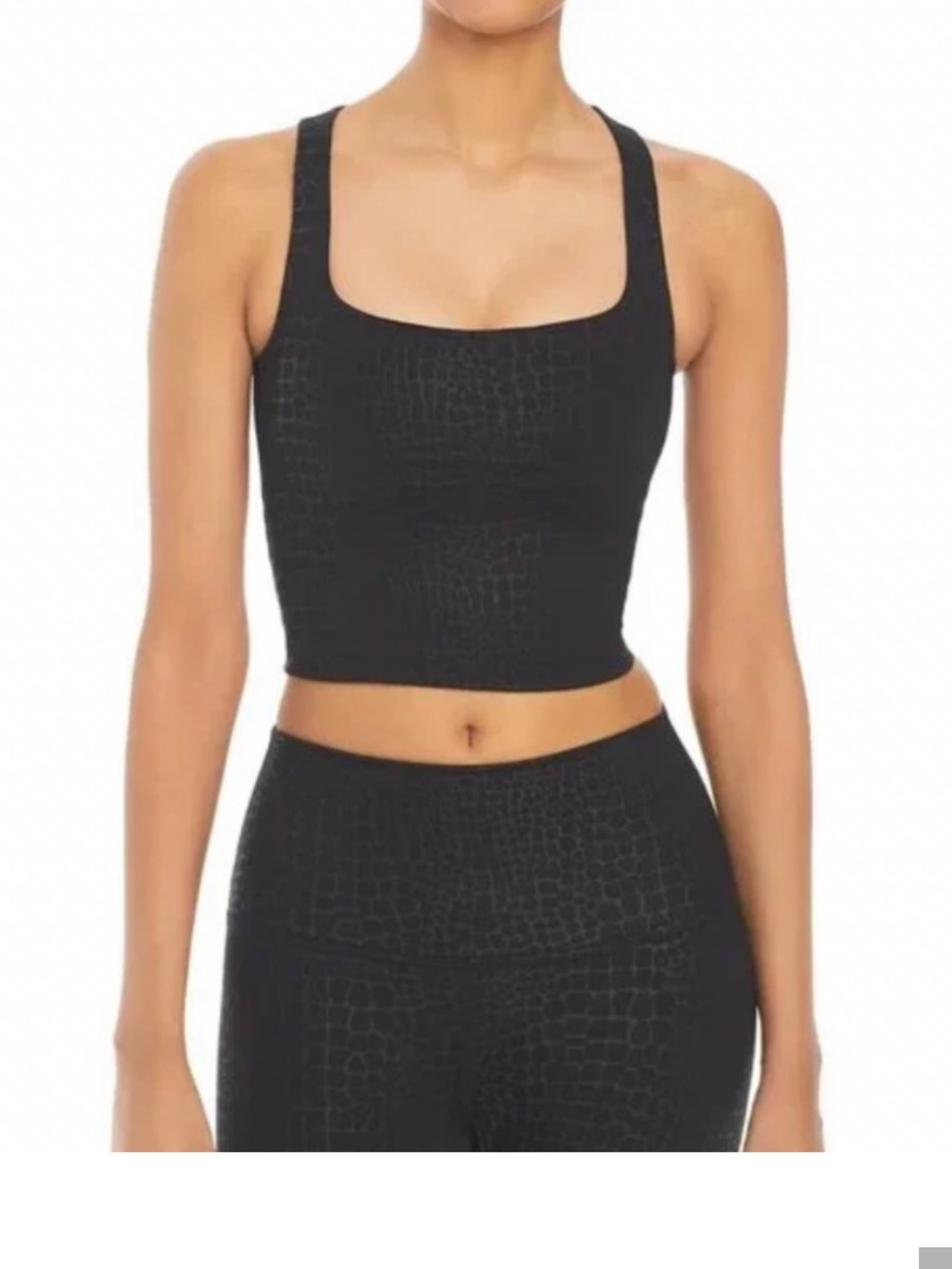 Beyond Yoga Matching Top and Legging Set - Croc embossed size small